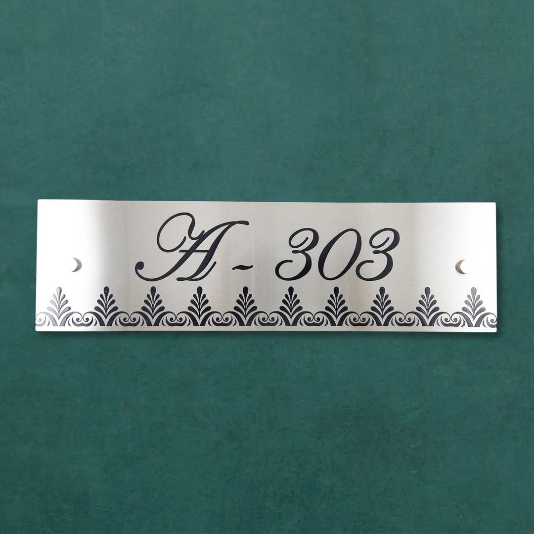 Personalized Engraved Rectangle Classic Stainless Steel Name Plate