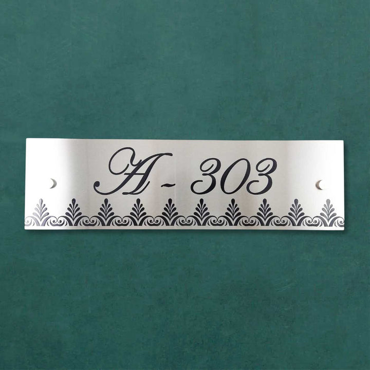 Personalized Engraved Rectangle Classic Stainless Steel Name Plate