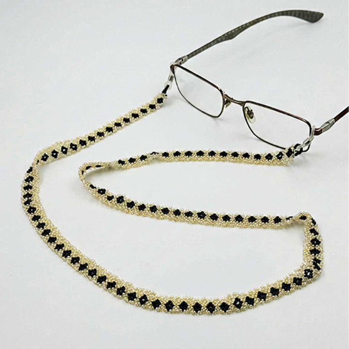 Handmade Beaded Green Shatkon Spectacle / Eye Glass Chain