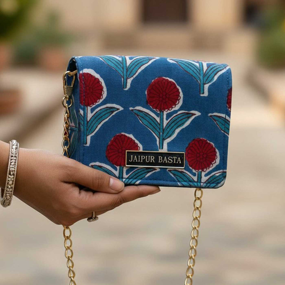 Mayur Jugni Hand Block Printed Sling Bag