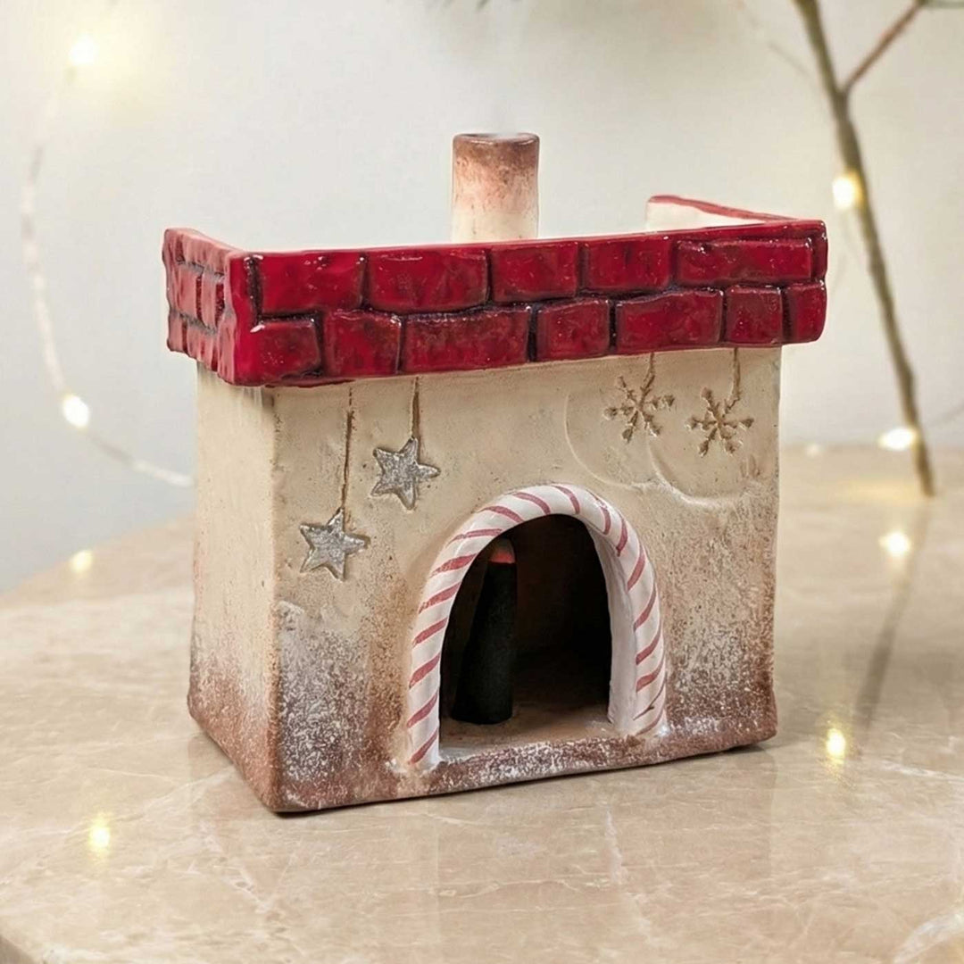 Handmade Christmas Chimney Incense Cone Holder