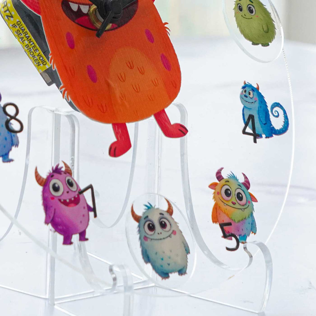 Adorable Acrylic Theme Wall Clock For Kids Room Decor