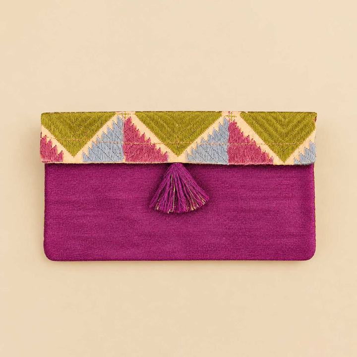 Handmade Phulkari Silk Gift Envelope For Festive Gifting