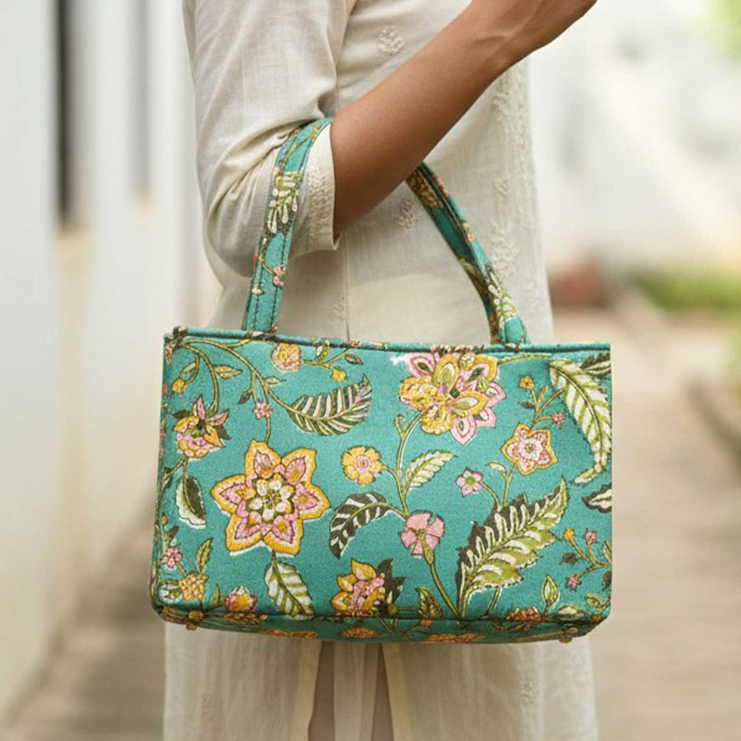 Mini Parkota Selena Hand Block Printed Bag