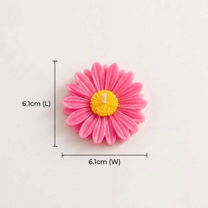 3 pc | Handmade Daisy Mogra Scented Soy Wax Floating Candle