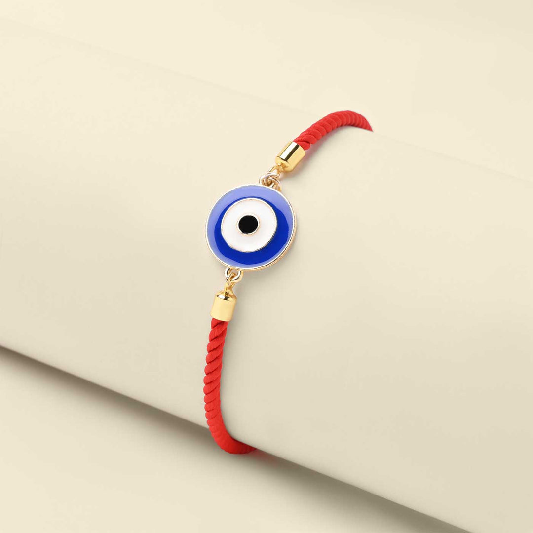 Handmade Evil Eye Design Metal Rakhi