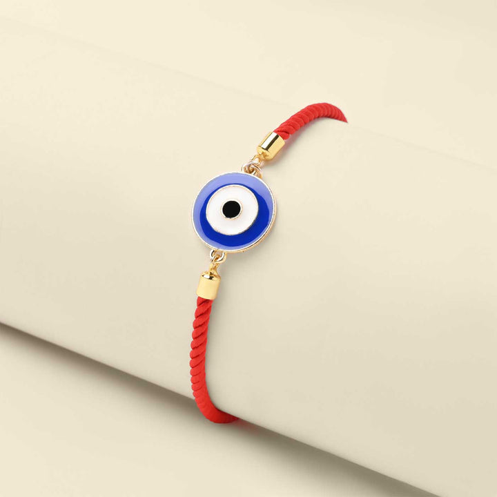 Handmade Evil Eye Design Metal Rakhi