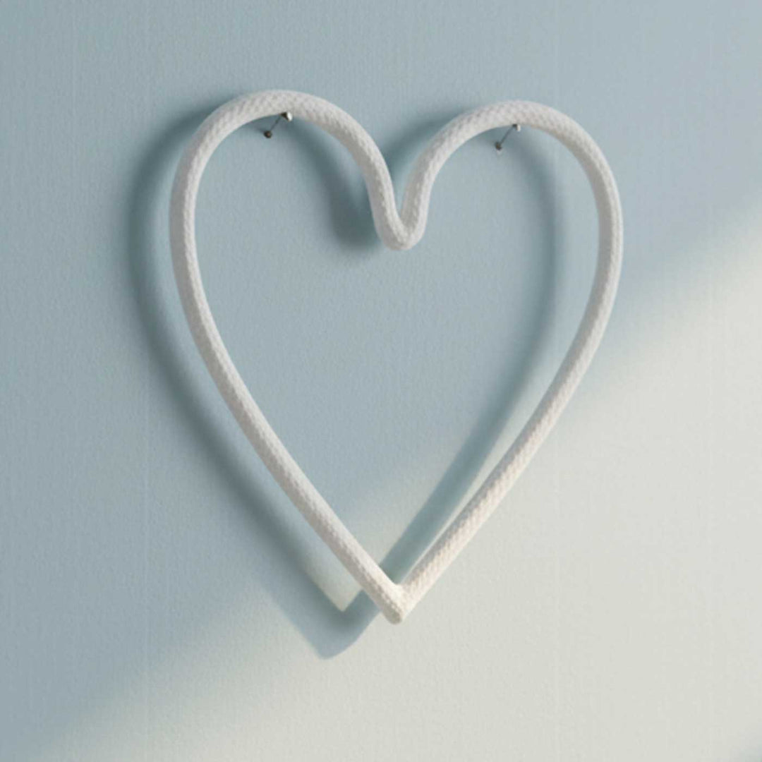 Handmade Knitted Wire Heart Hanging