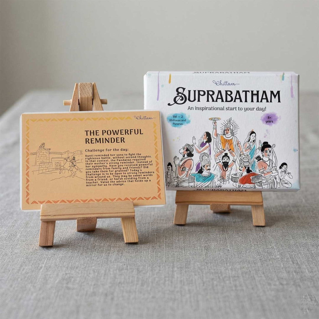 Suprabhatam - Vol.2 | Daily Reflection Cards for Kids Mindfulness & Values | 8+ Years