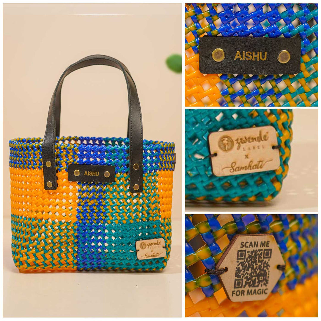 Multicolor Mukhya Knot Handmade Small Koodai Bag