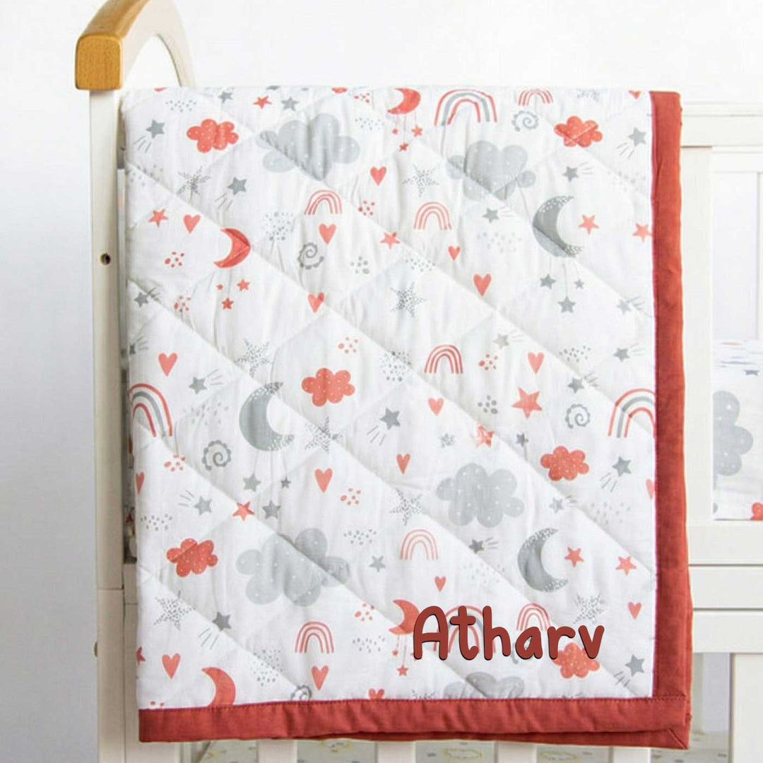 Personalized Magical Rainbows Kids Quilt | 0-4 Years