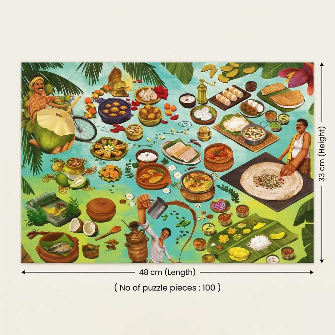 Melting Pot | South Indian Gastronomy Lifestyle Puzzle | 100 Pieces