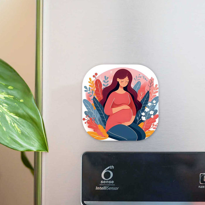 Hand-Painted To Be Mother Theme MDF Wood Fridge Magnet