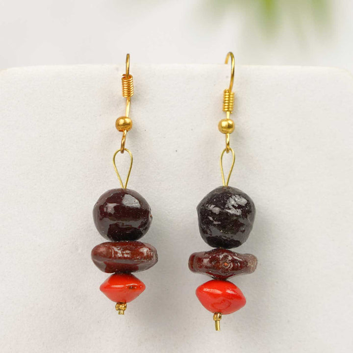 Handmade Reetha , Tamarind & Gunj Seed Earrings