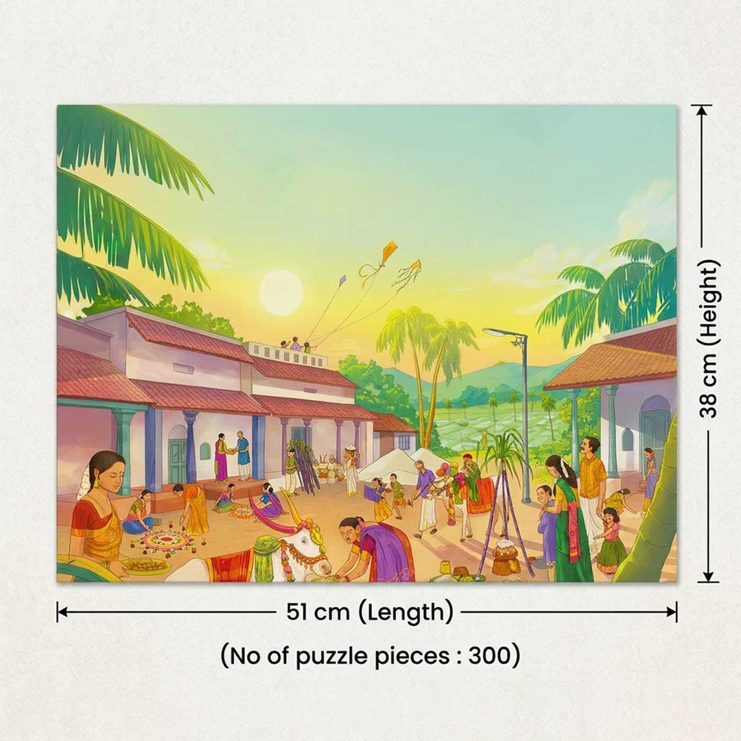 Sankranti | The Harvest Festival Culture Puzzle | 300 Pieces