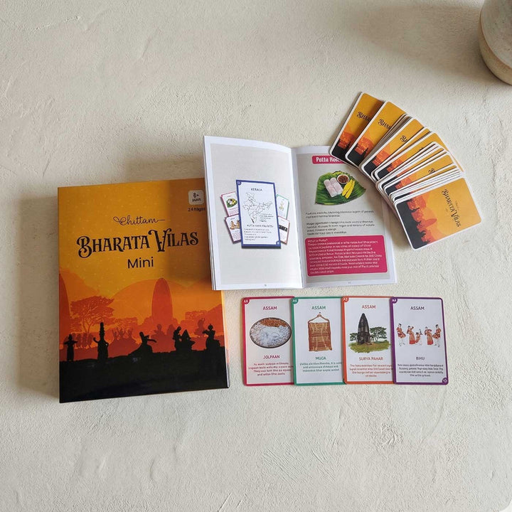 Bharata Vilas Mini Card Game for Kids | Learn Indian States & Culture | 8+ Years