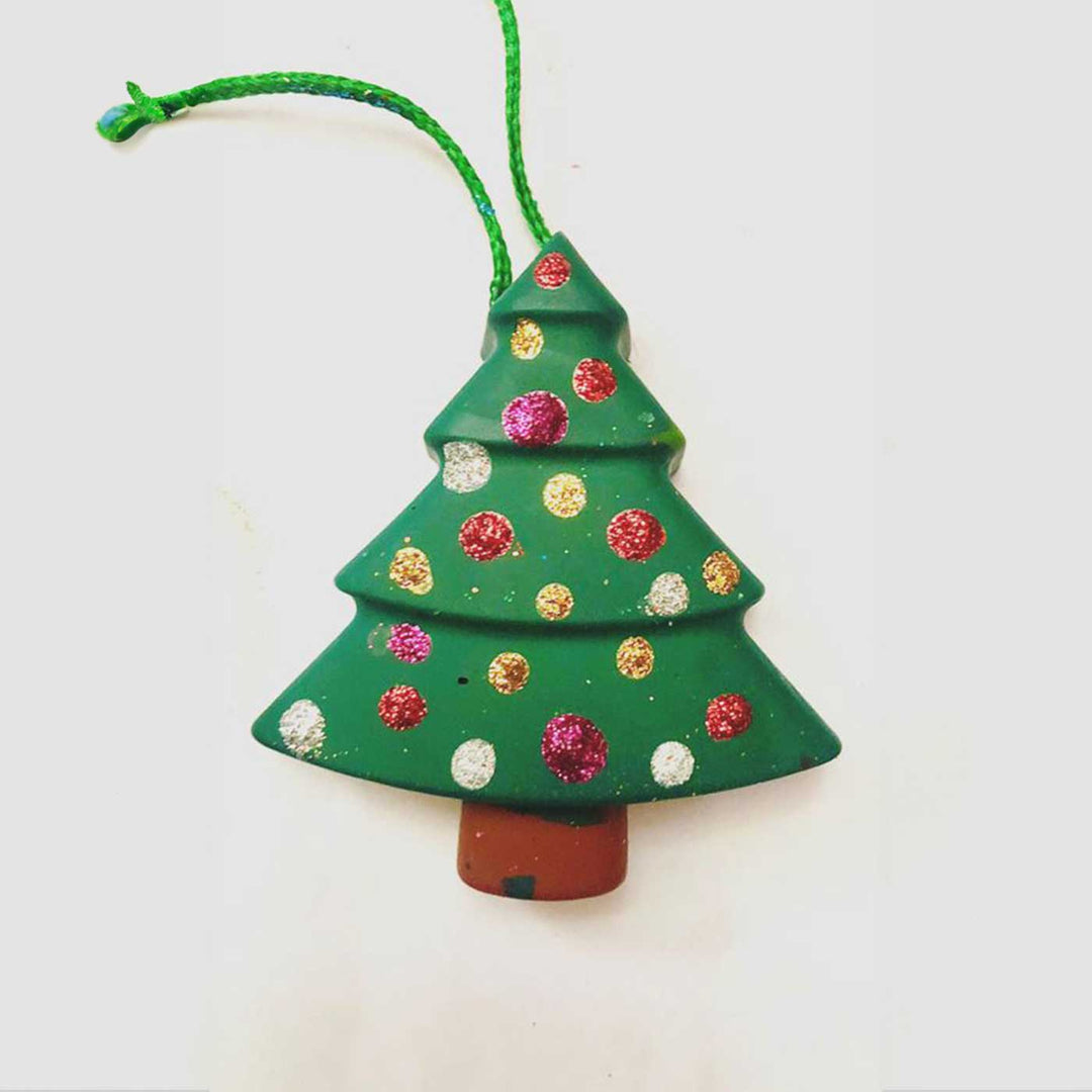 Handmade Non-Toxic Christmas Trees Décor Crayons | Set Of 6