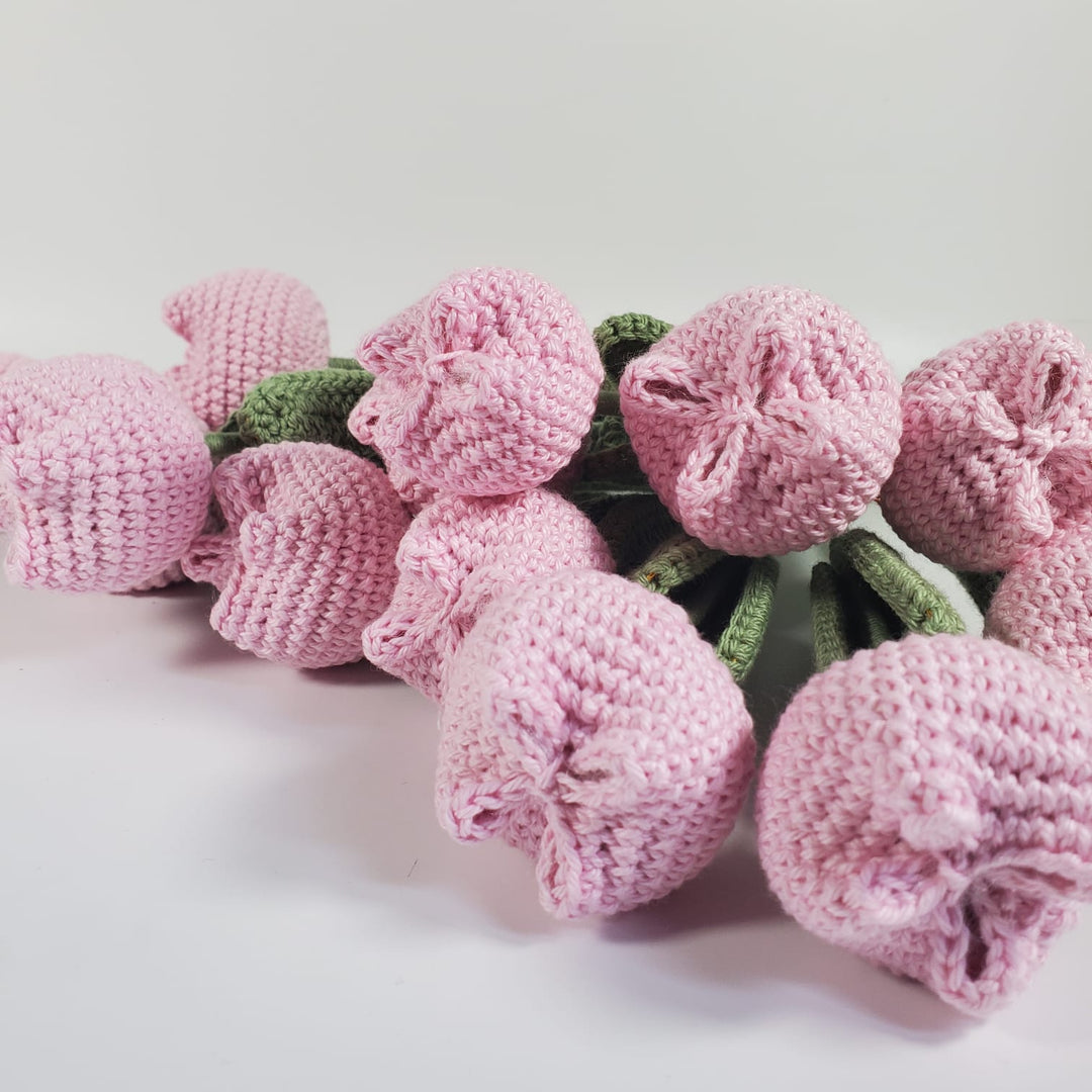 Handcrafted Crochet Tulip Flowers