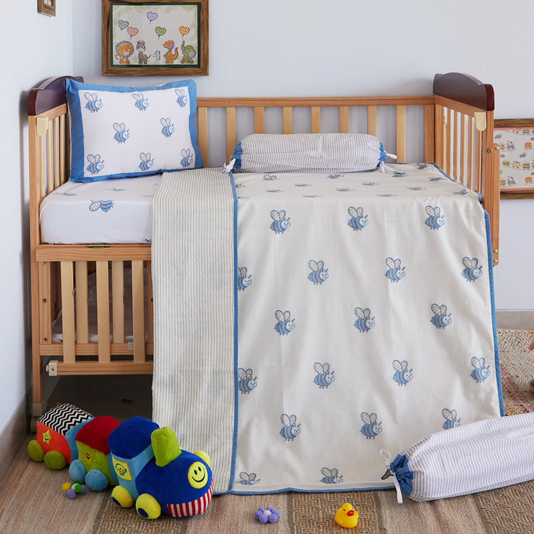 Honeybee Hand Block Printed Baby Dohar