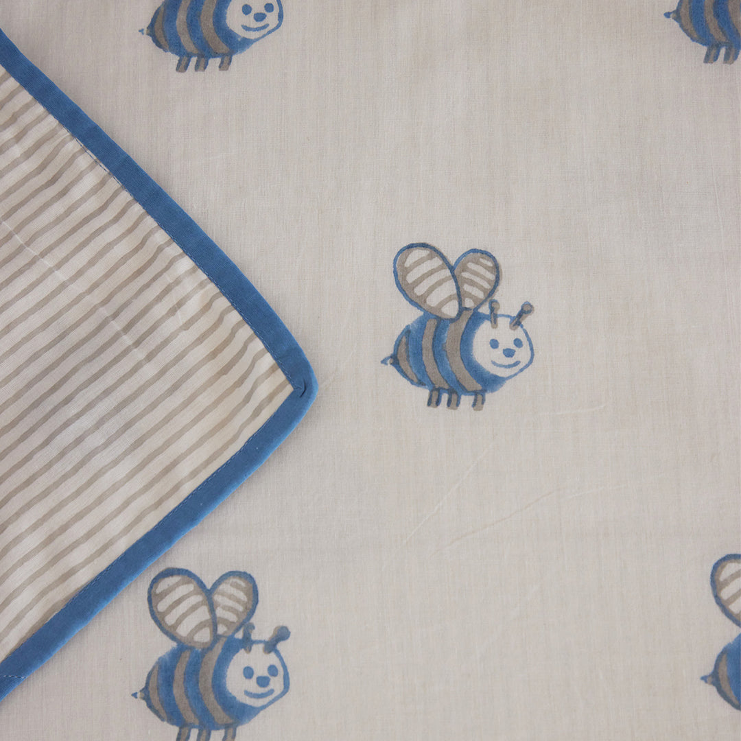 Honeybee Hand Block Printed Baby Dohar