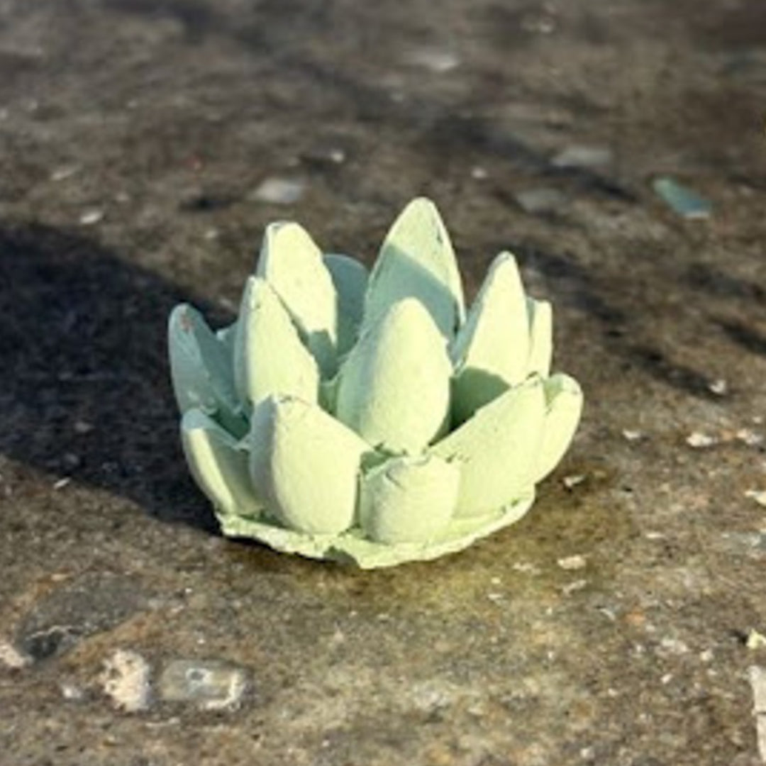 Handmade Concrete Twin Flame Hamper | Includes 2 Bird Centerpiece, 1 Candle Holder And 2 Succulents