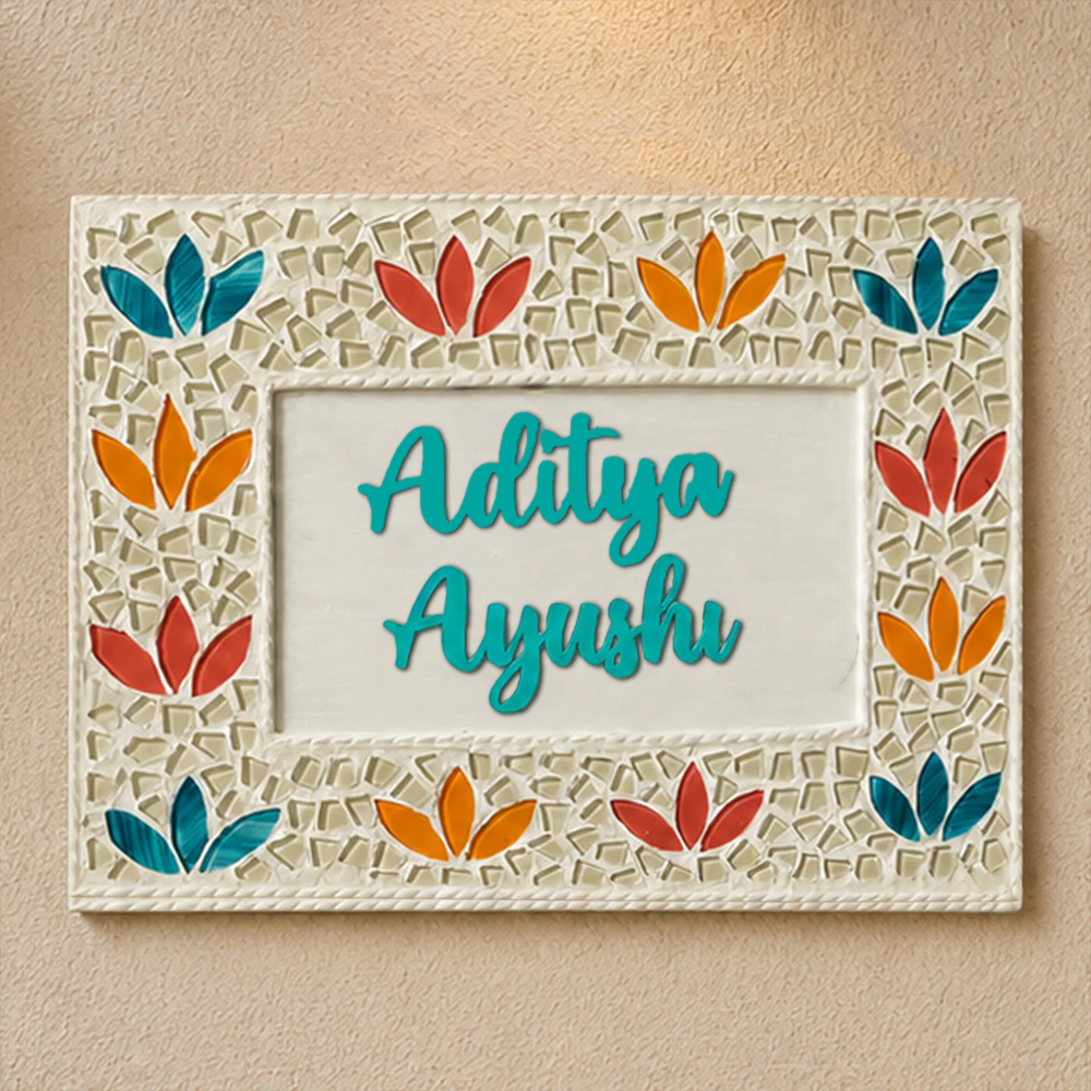 Personalised Mosaic Art Name Plate