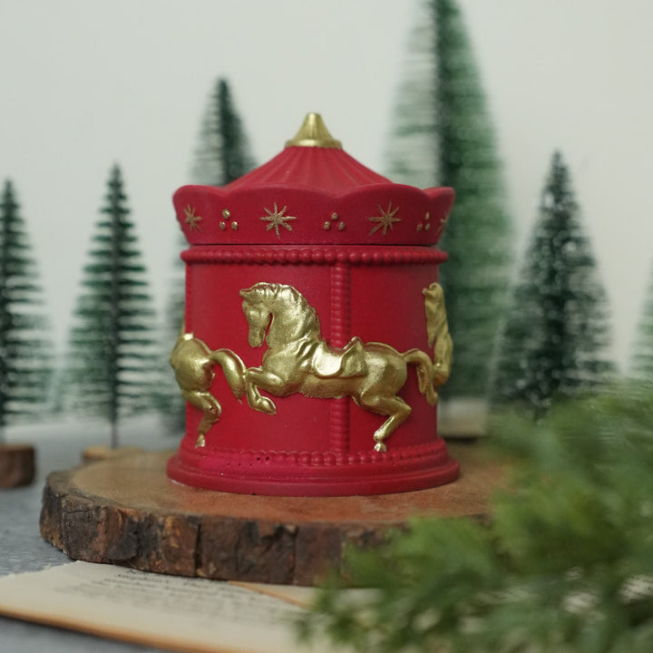 Handmade Soy Wax Carousel Jar Candle