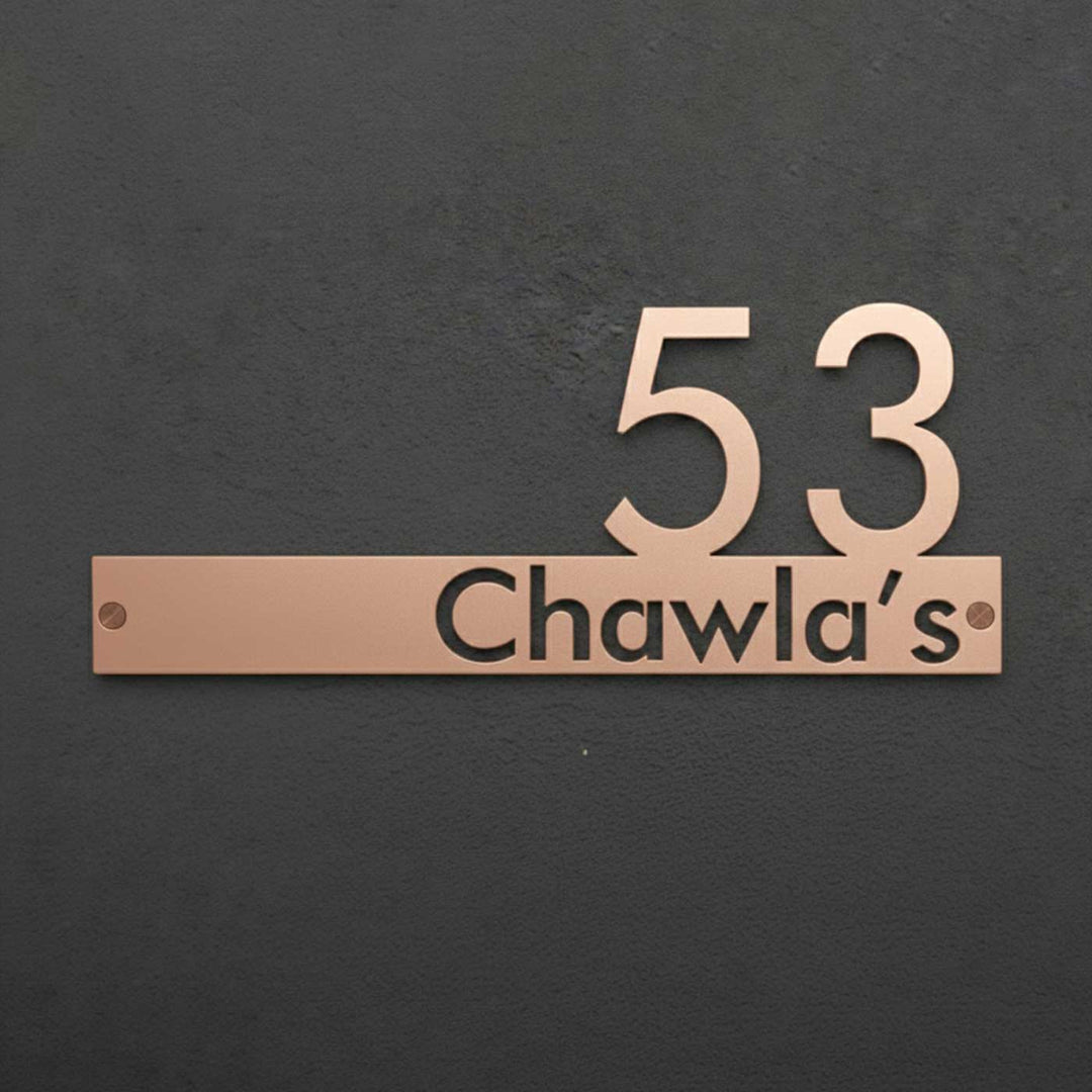 Personalized Waterproof Personalised Metal Name Plate