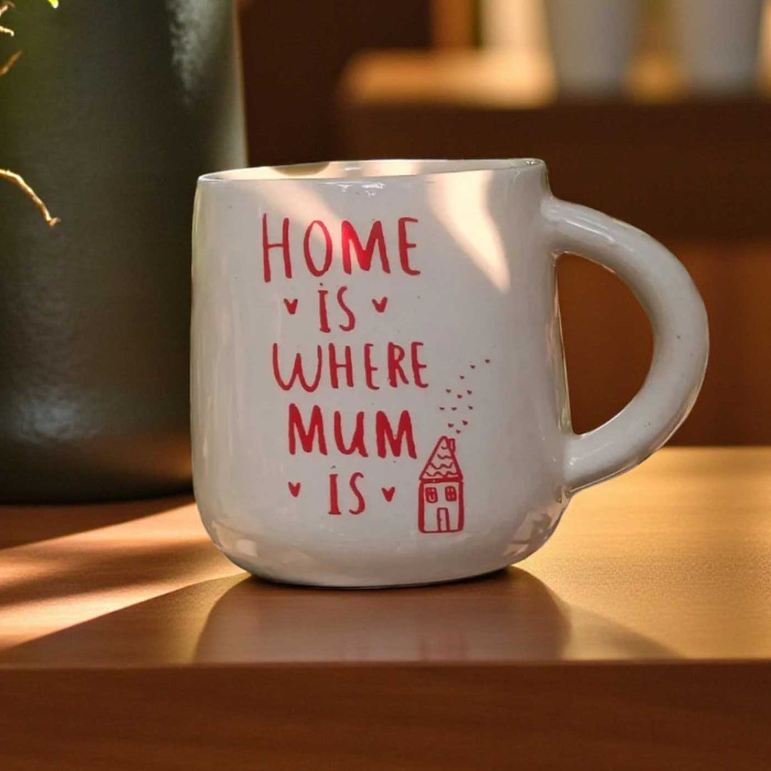 Handmade Mum Is Home Design Ceramic Mug