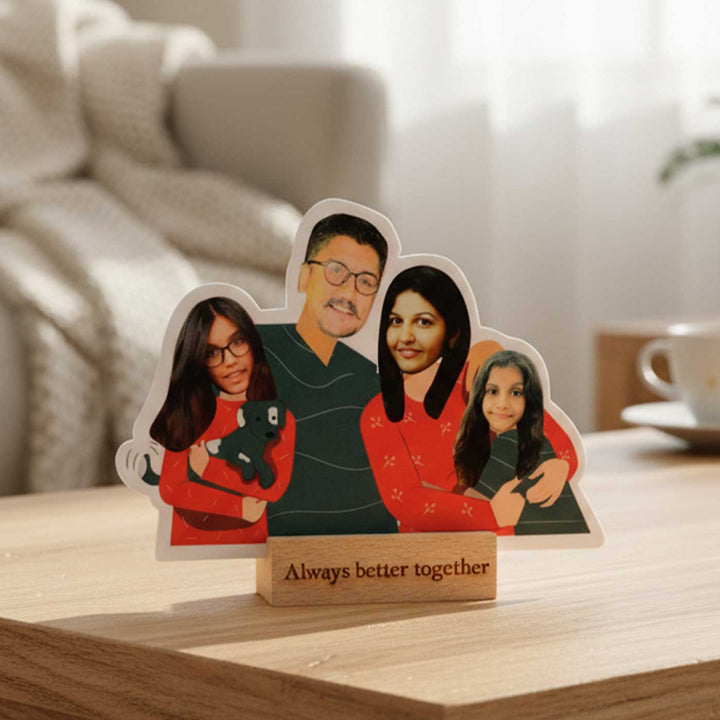 Photo Personalized Family Acrylic Caricature Cutout