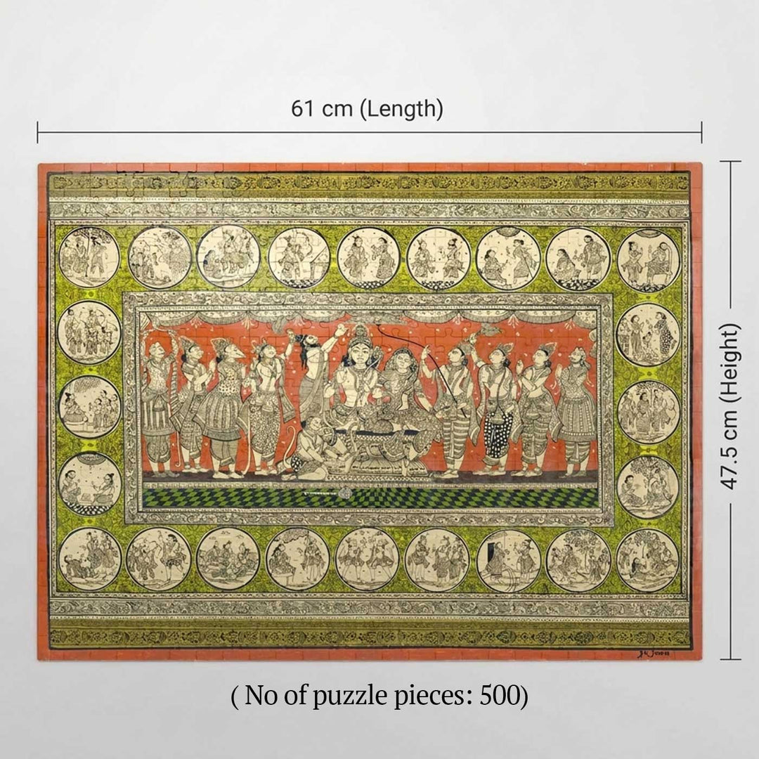 Pattachitra | Handcrafted Storyboards Art & Architecture Puzzle | 500 Pieces