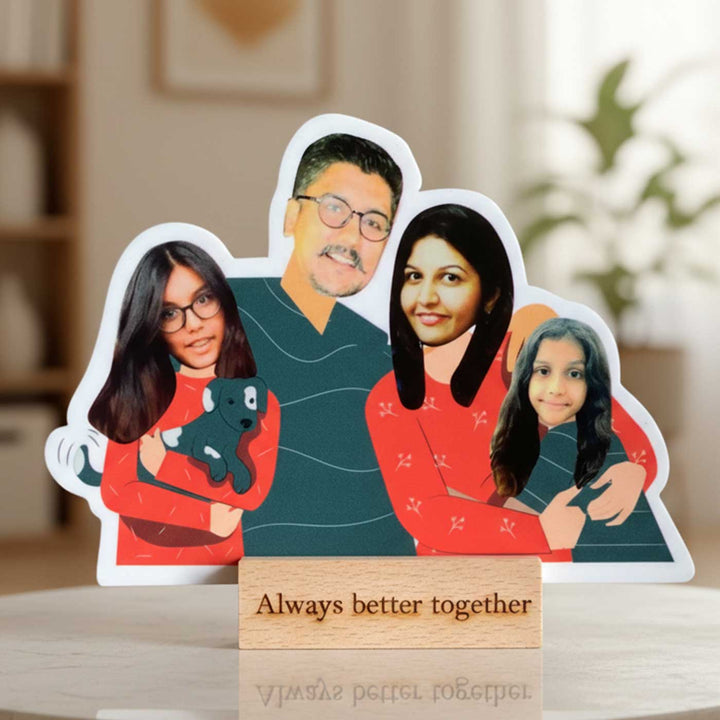 Photo Personalized Family Acrylic Caricature Cutout
