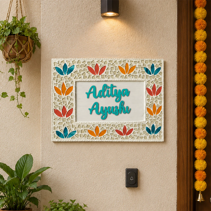 Personalised Mosaic Art Name Plate