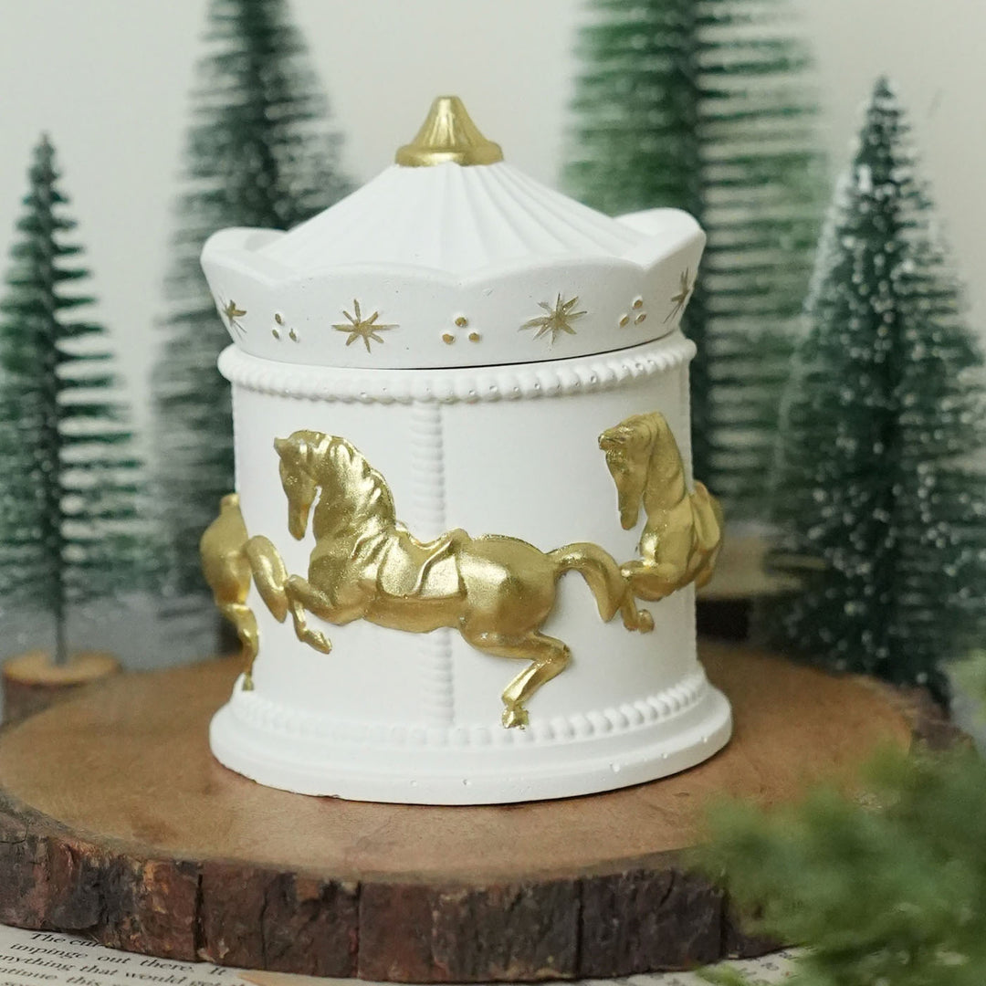 Handmade Soy Wax Carousel Jar Candle