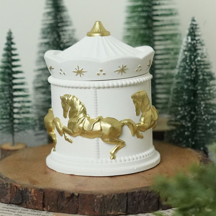 Handmade Soy Wax Carousel Jar Candle