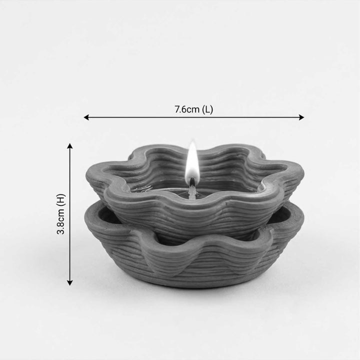 3D Printed Terracotta Diya For Pooja Decor