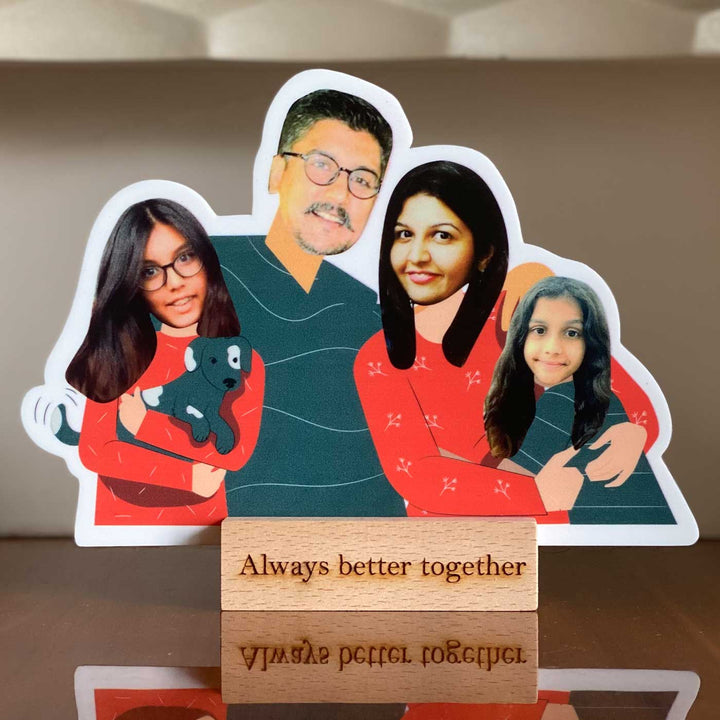 Photo Personalized Family Acrylic Caricature Cutout