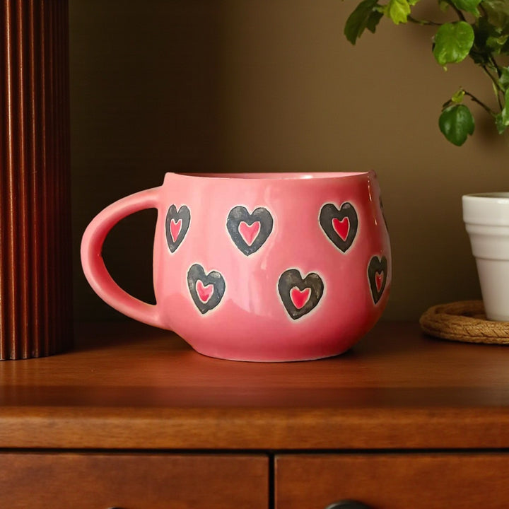 Handmade Sweetheart Matka Ceramic Mug