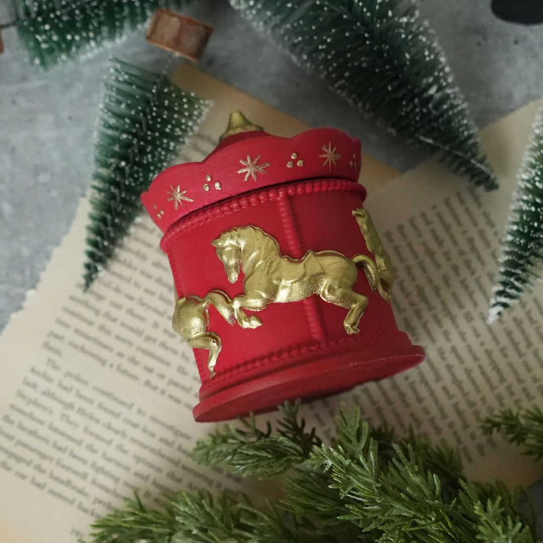 Handmade Soy Wax Carousel Jar Candle