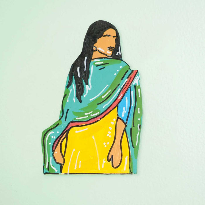 Personalized Hand-painted Artist Theme MDF Wood Fridge Magnet
