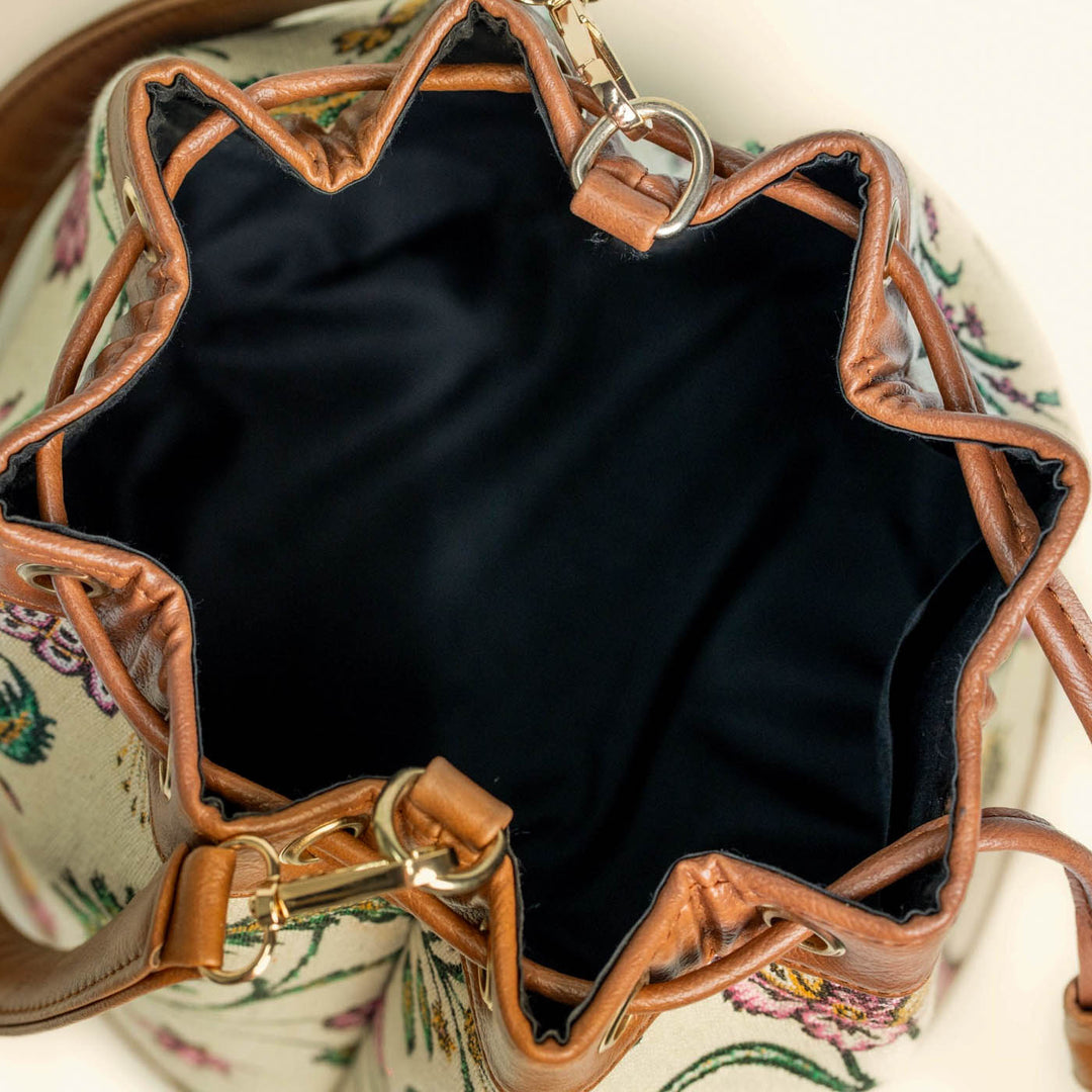 Bagh Jacquard Bucket Handbag