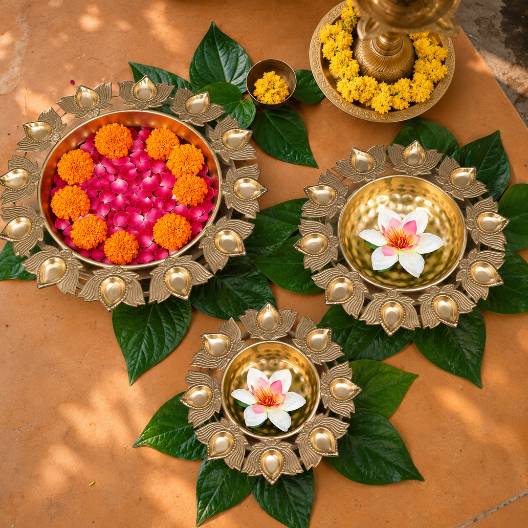 Handmade Akhand Urli | Set of 3