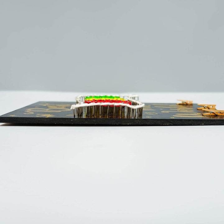 Handcrafted String Art Rakhi Hamper For Sisters With Roli Chawal