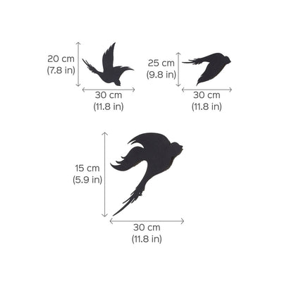Birds Steel Wall Art | Easy to Install