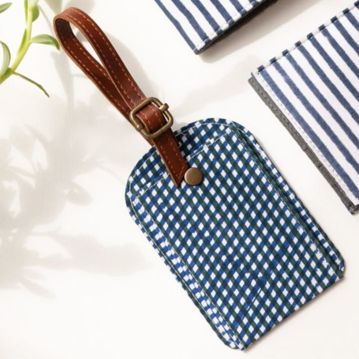 Block Printed Handmade Luggage Tag