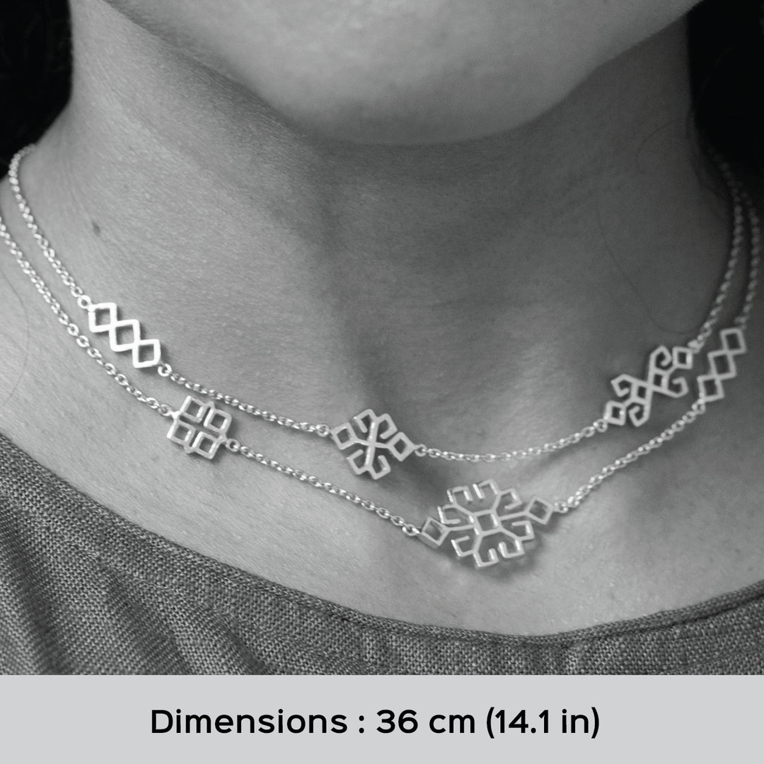 Handmade Amara 22k Gold Plated Silver Necklace