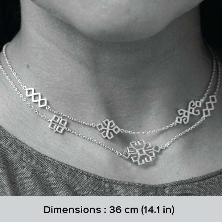 Handmade Amara 22k Gold Plated Silver Necklace