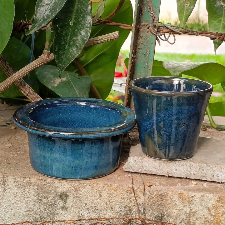Handmade Filter Kaapi Dabara Ceramic Mug