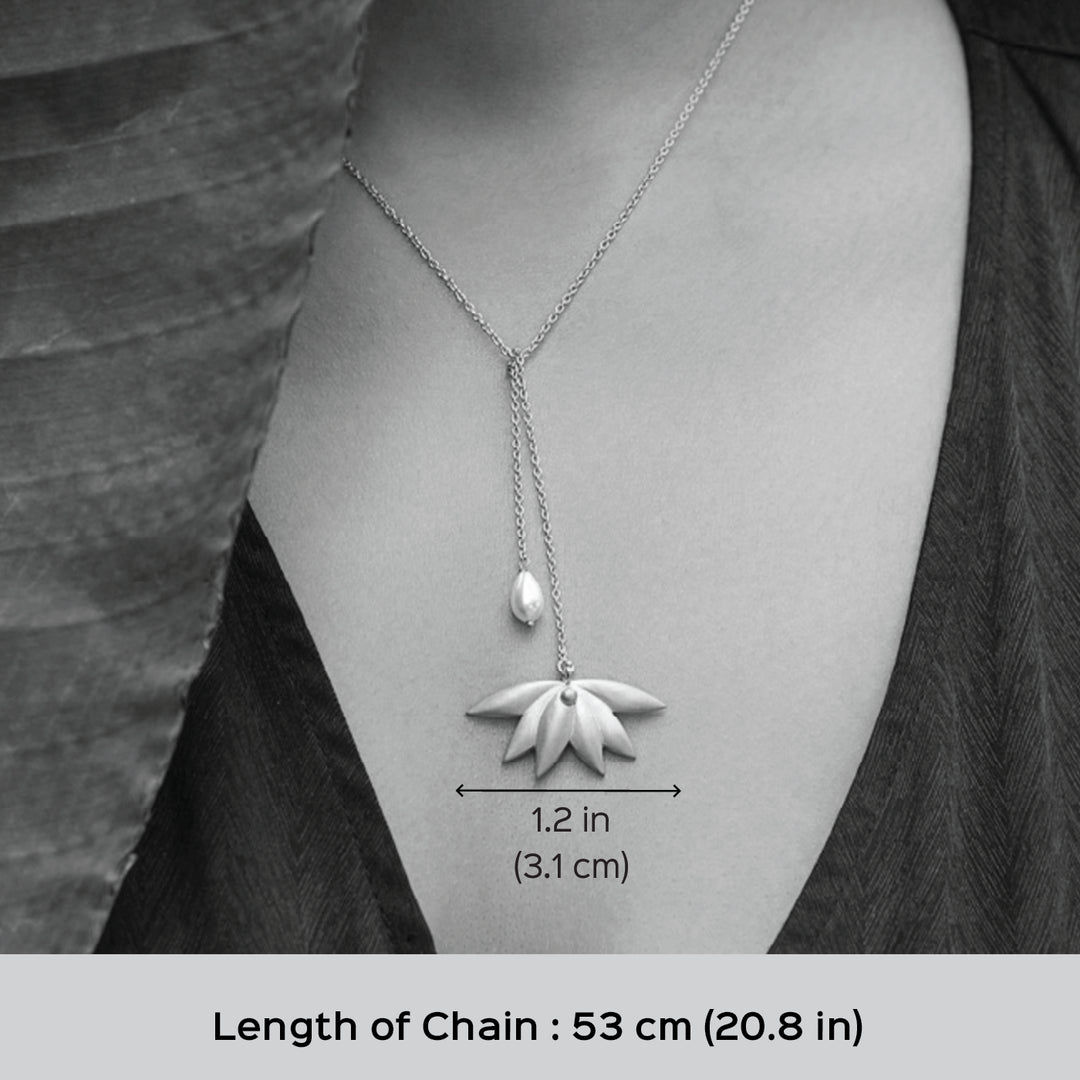 Handmade Astral Bloom 22k Gold Plated Silver Necklace