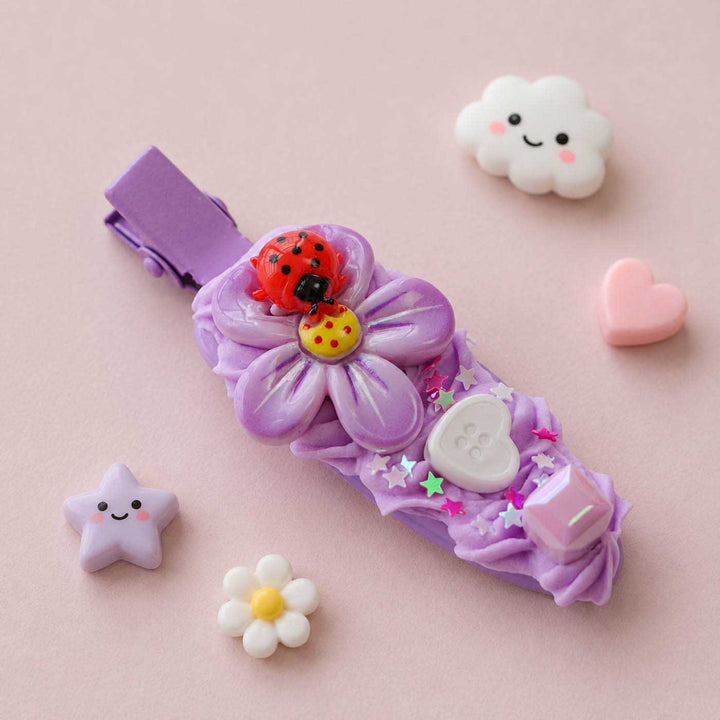 Trendy Decorative Hair Clips With Cute Character Details | Set of 2